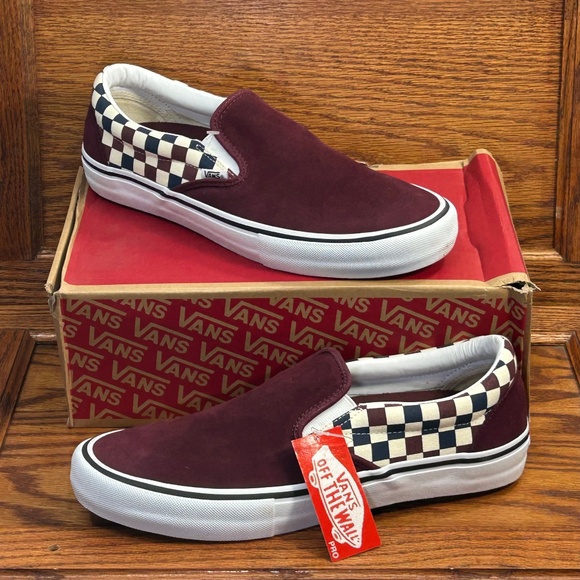 Vans Other - Vans Slip On Pro Multi Checker Port Royale Shoes